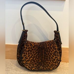 Beautiful Jerome Dreyfuss Philippe bag on leopard print suede.